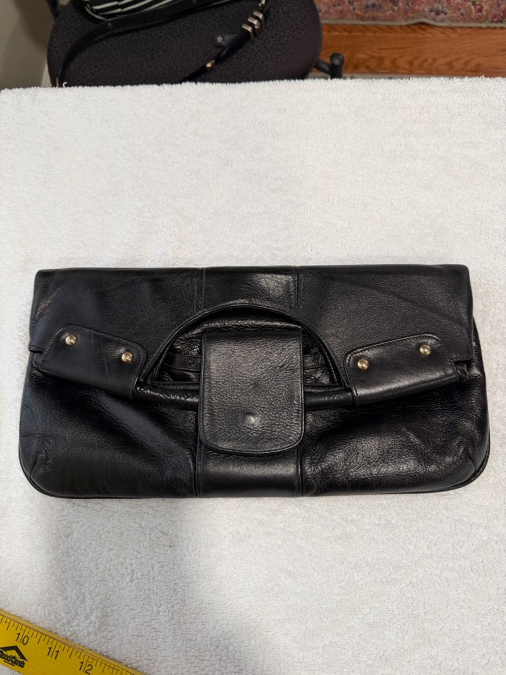 Lorelei Red Leather Clutch